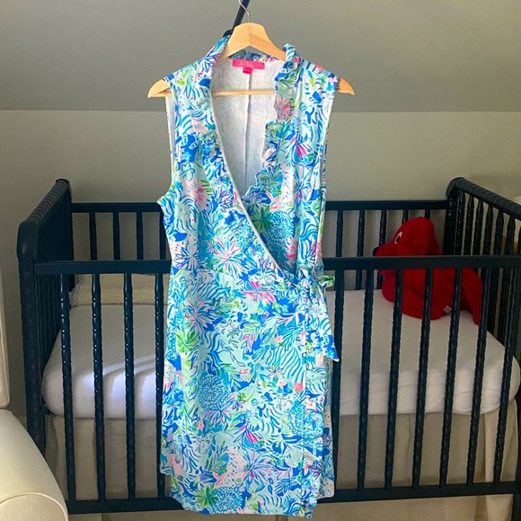 Lilly Pulitzer Dresses & Skirts - Fun Lilly Pulitzer Wrap Dress. Size XL.